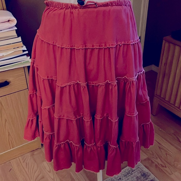 Mini Boden Ruffled,Tiered Midi Skirt - Picture 1 of 4